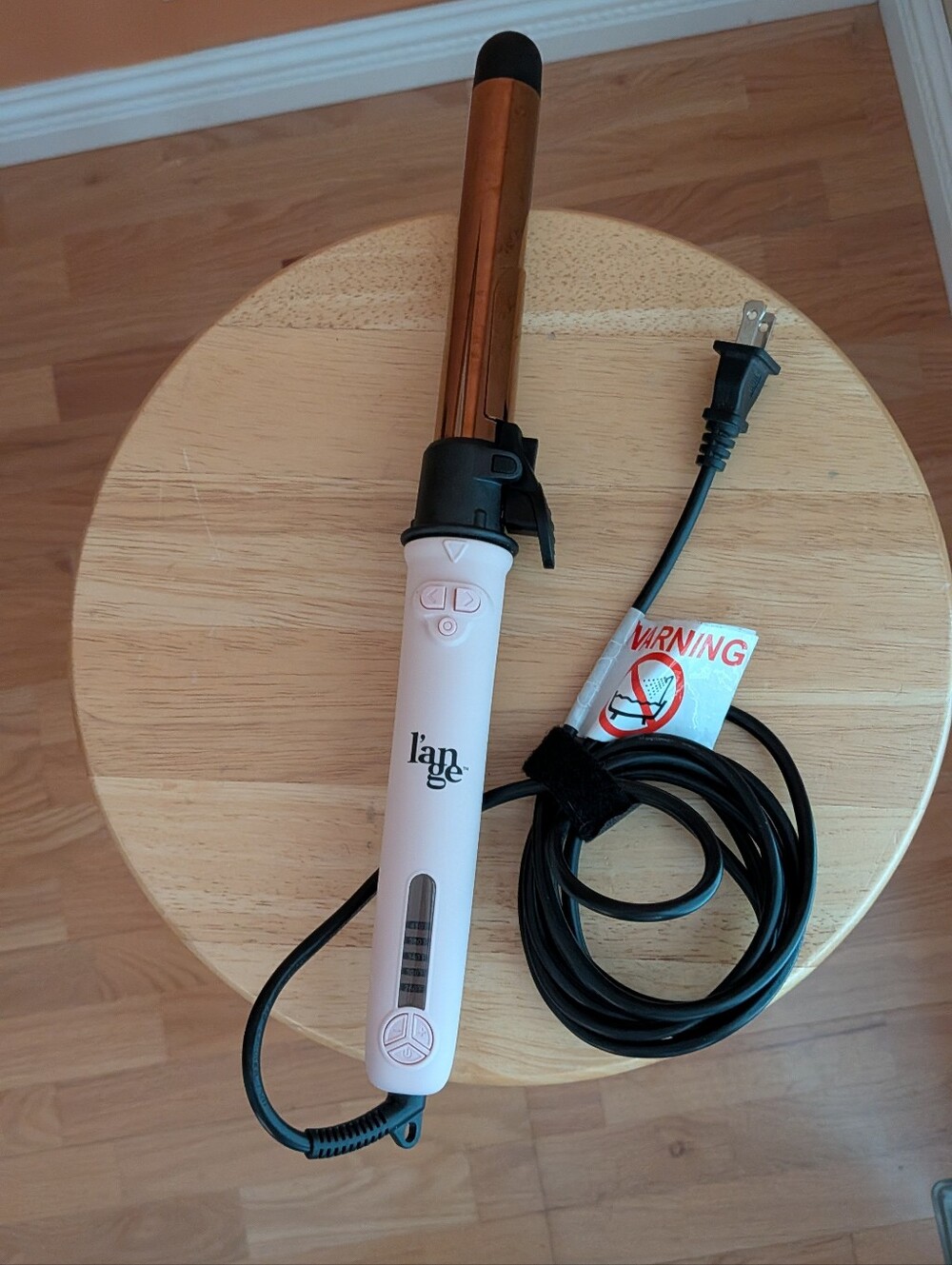 Lange Pink Curling Iron - Lightweight Ceramic Barrel